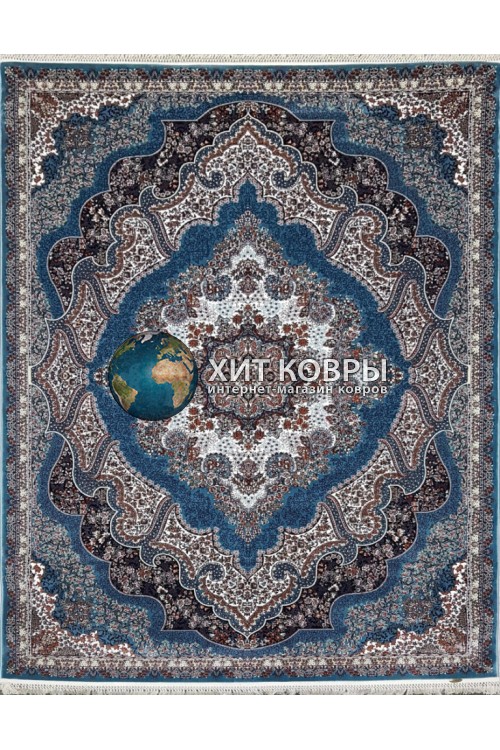 Иранский ковер Abrishim 36320 Голубой